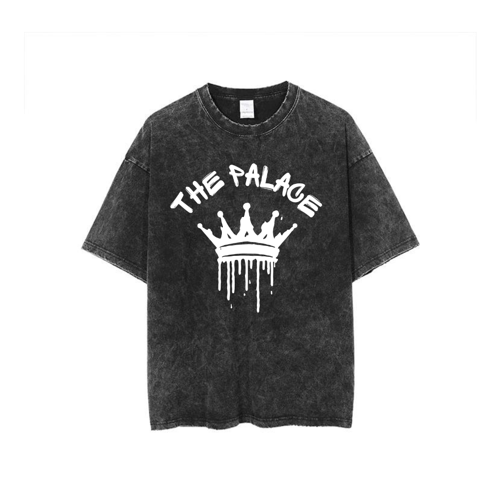 “THE PALACE” Vintage T-shirt - Black W/ White Palace Logo