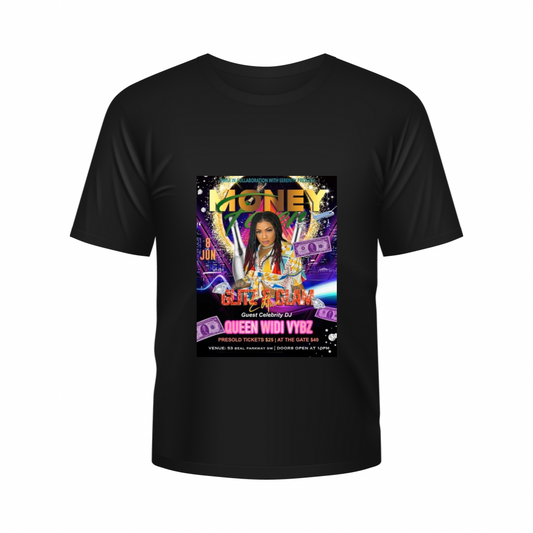 Queen Widi Vybz's 1st Booking T-Shirt - Black