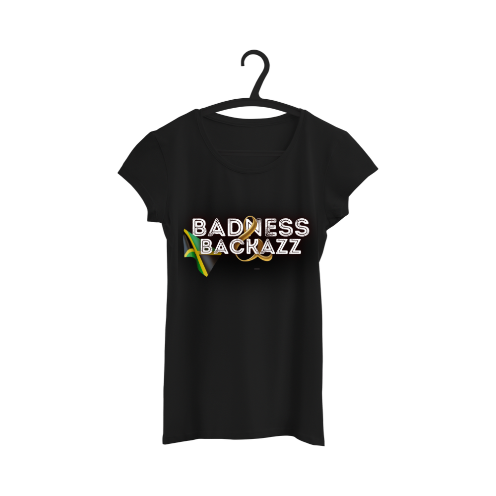 Women's Badness & Backazz LOGO T-shirt - Black